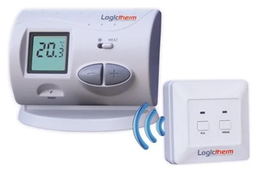 Termostat de ambient wireless pentru centrala Logictherm C3RF, digital, afisaj LCD
