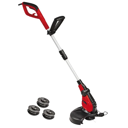 Trimmer de tuns gazon/iarba electric Einhell GC-ET 4530, putere 450 W, maner aluminiu telescopic, diametru taiere 30 cm, contine 3 bobine fir