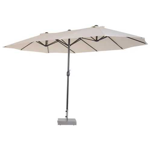 Umbrela de exterior Outsunny, Protectie UV, 460x270x240cm, Bej