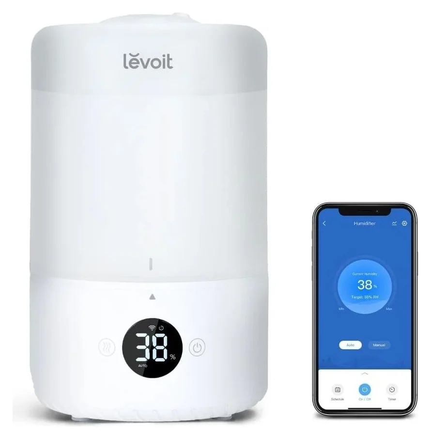 Levoit Dual 200S, 3 litri, 28 dB, plastic fara BPA