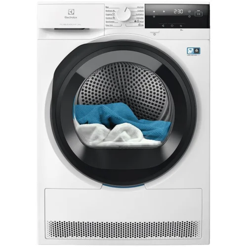 Uscator de rufe Electrolux EW7D385AE, Pompa de caldura, 8 kg, Clasa C, Sistem uscare DelicateCare + Sensicare, Motor Inverter, Iluminare interioara tambur, Usa reversibila, Alb