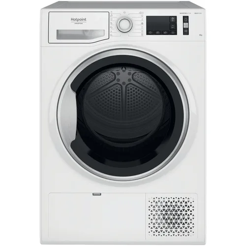 Uscator de rufe Hotpoint Natis Reload NTM1182SKEU, Pompa de caldura, 8 kg, Clasa E, Motor Inverter, Active Care, Display digital, Alb